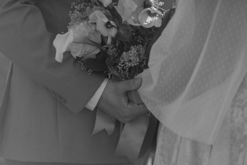 black and white wedding detail photos