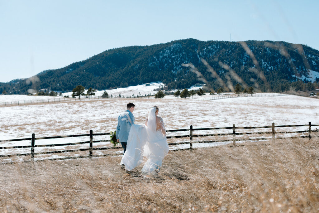 Colorado Springs wedding portraits mountain wedding photos