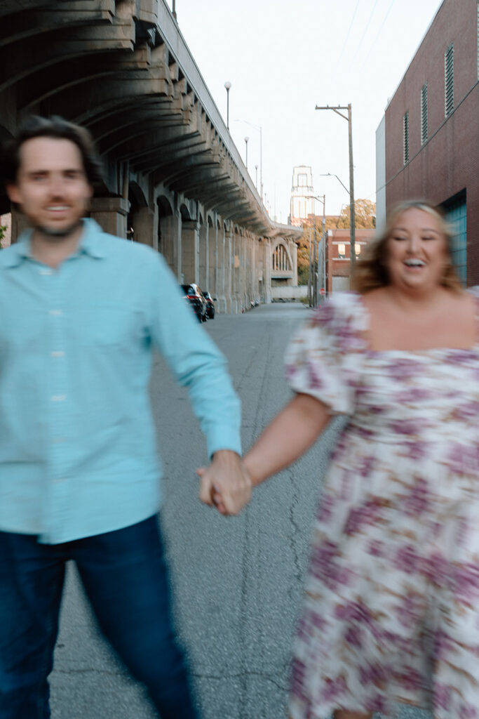 candid blurry couple photos holding hands
