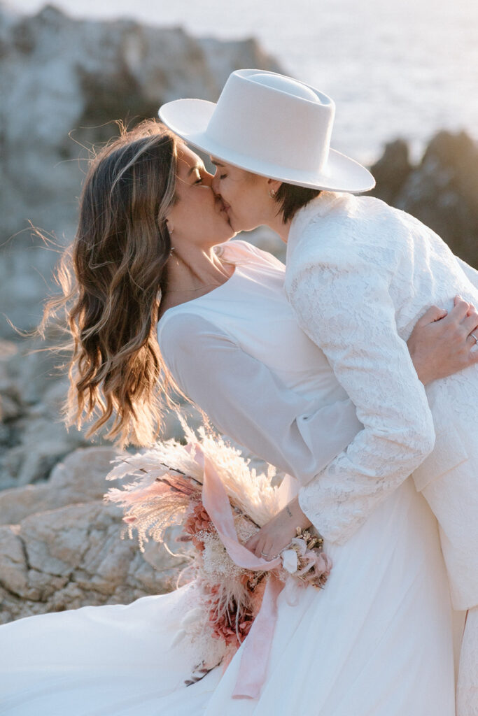 beach wedding photos romantic and intimate