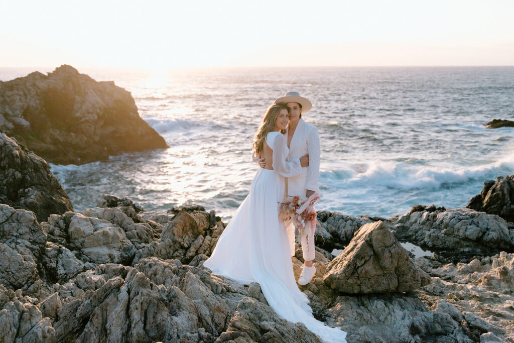 beach wedding photos romantic and intimate