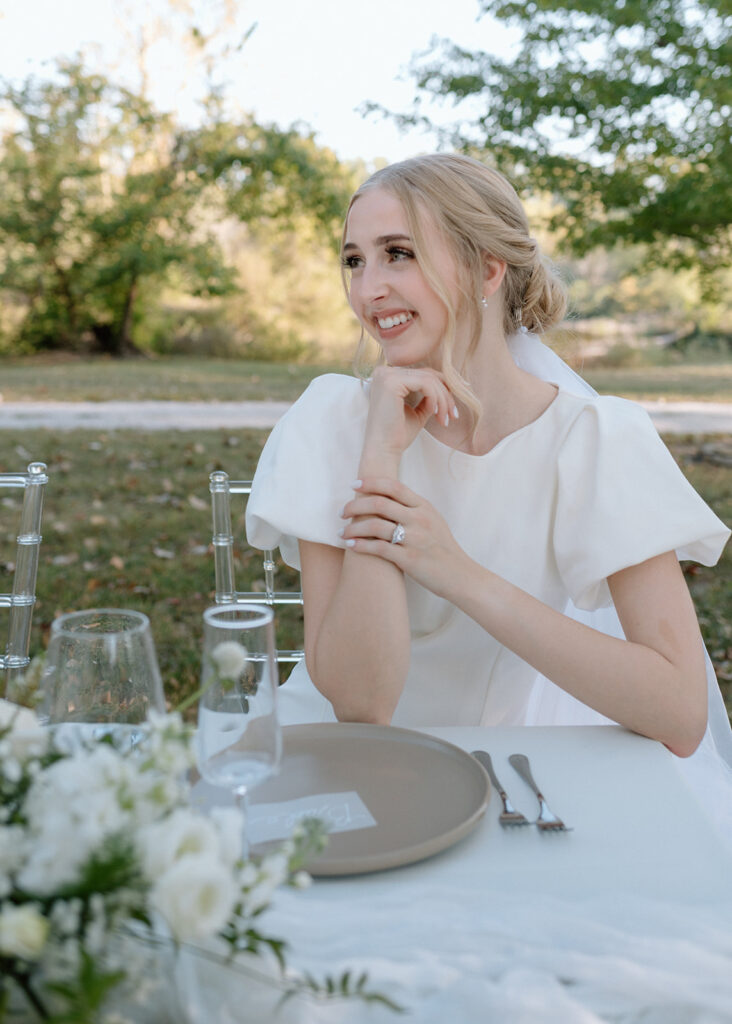 reception table wedding styled shoot