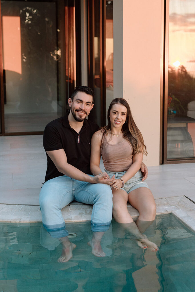 couple on their honeymoon in costa rica