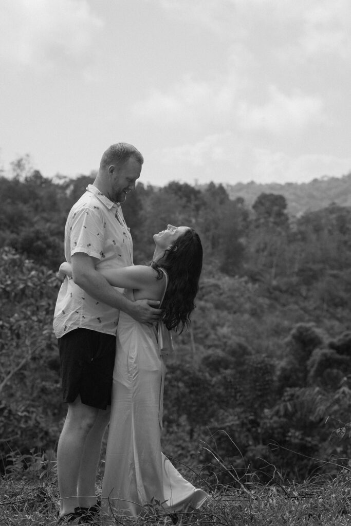 black and white candid and timeless costa rica elopement photos