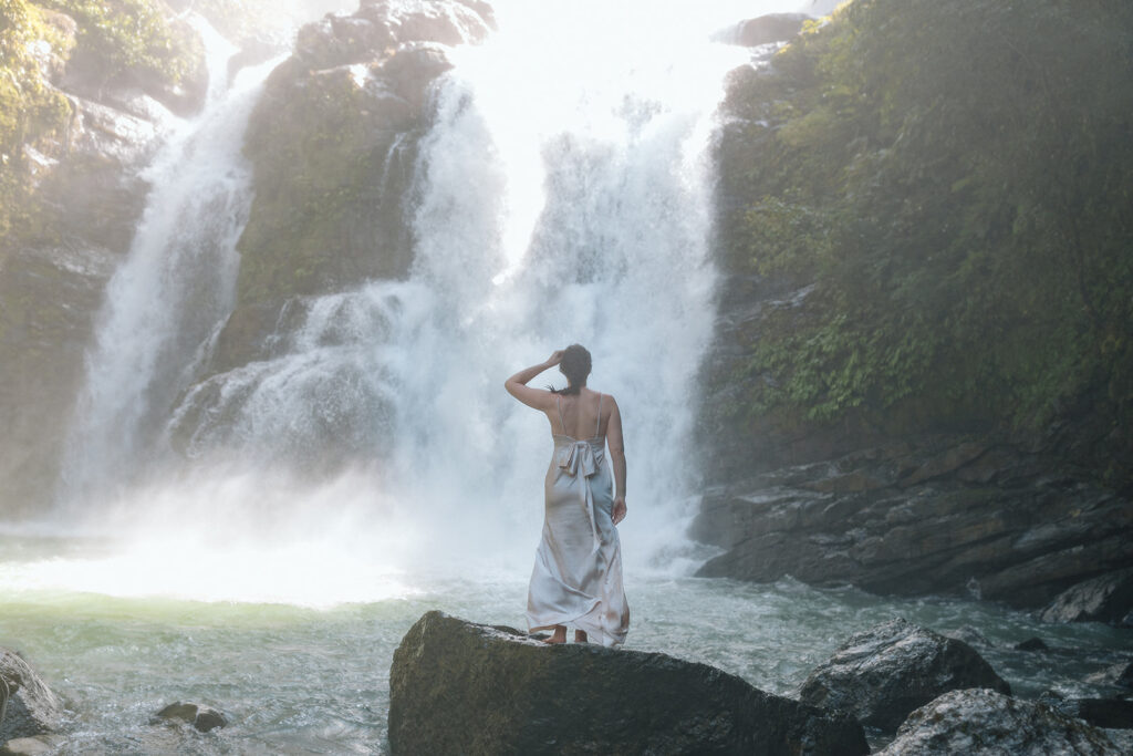 uvita costa rica waterfall elopement photos