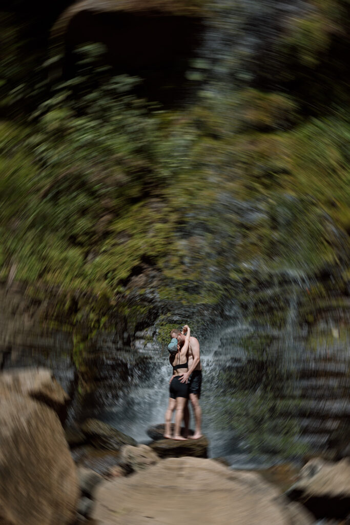 candid blurry costa rica elopement photos