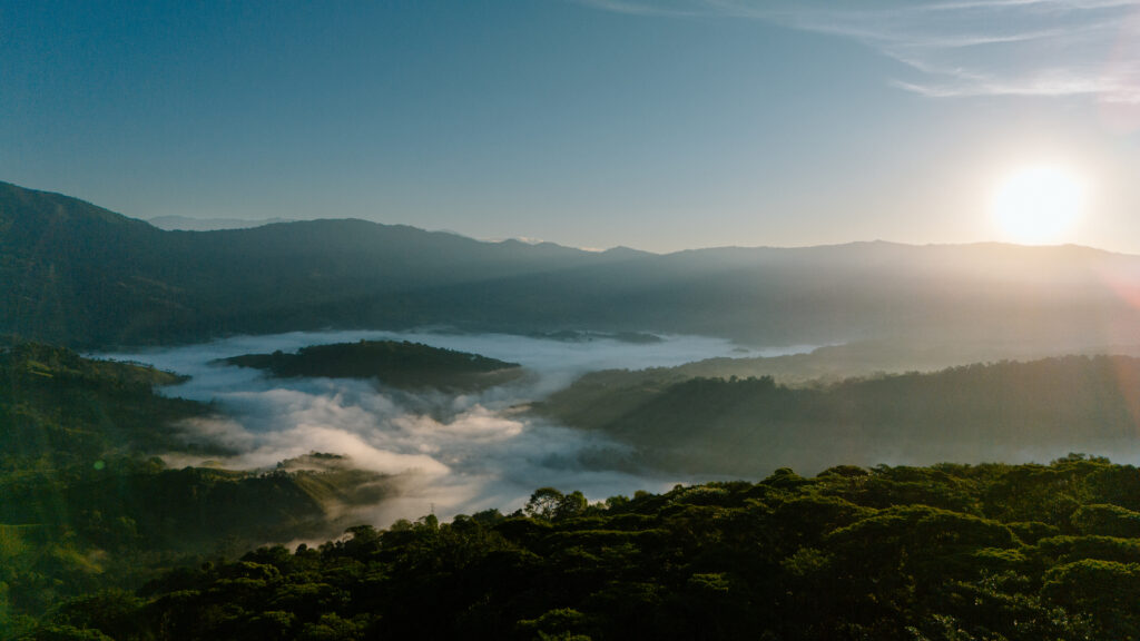 drone mountain photos in uvita costa rica