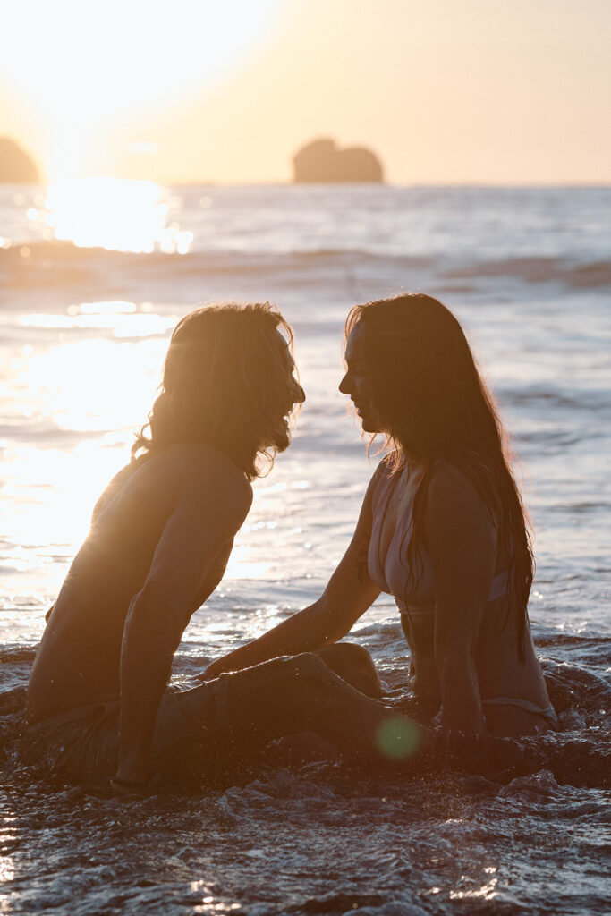 candid uvita beach couples photoshoot