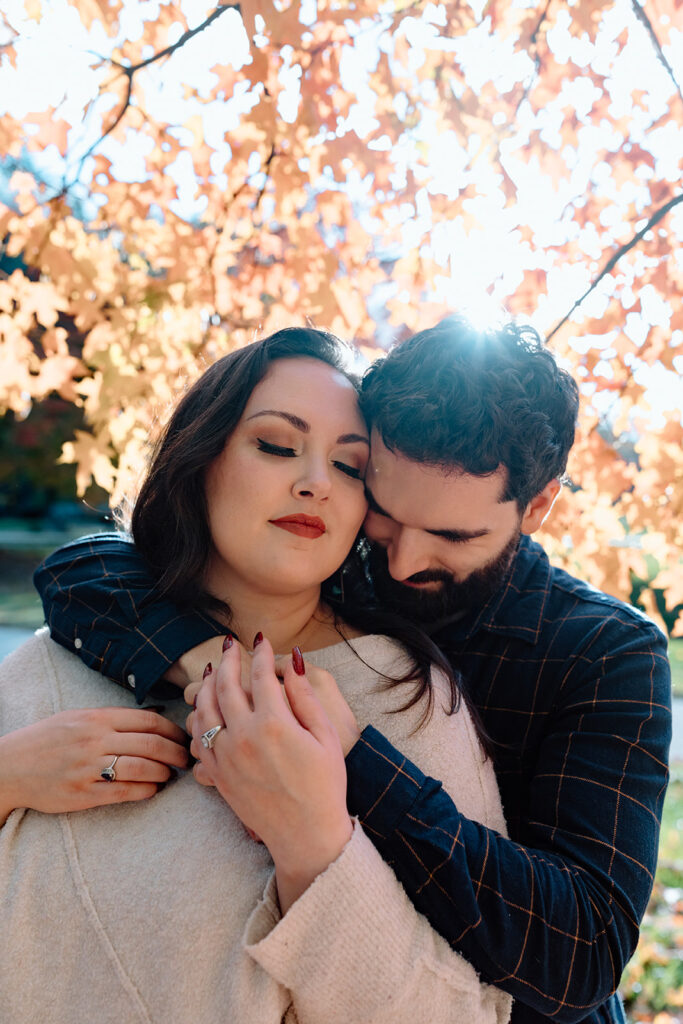 kc romantic couples photography fall engagement