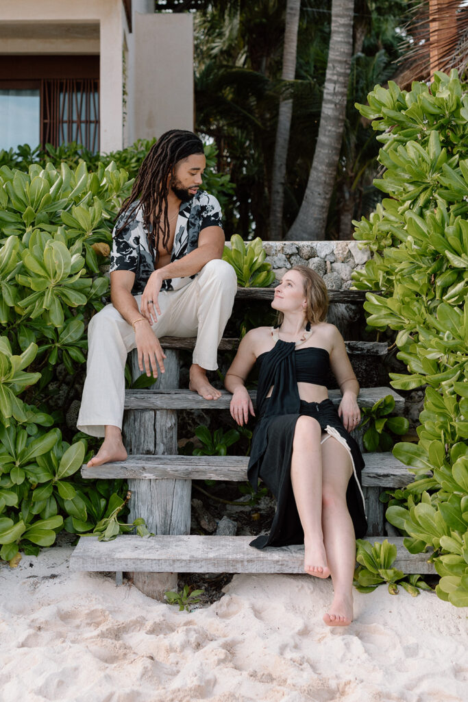 candid and romantic couples photoshoot on the beach