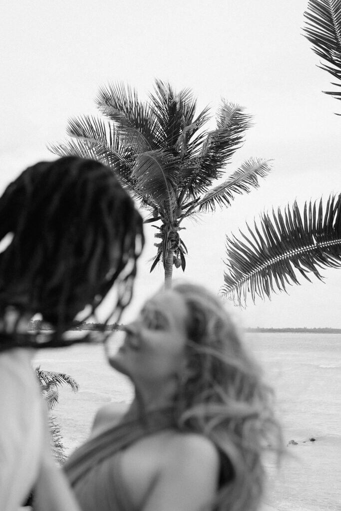 candid and romantic couples photoshoot on the beach