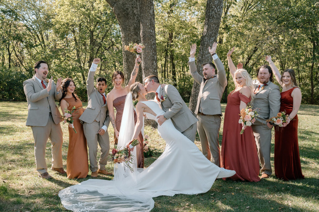 fall wedding at Gather at Red Cedar Gardens