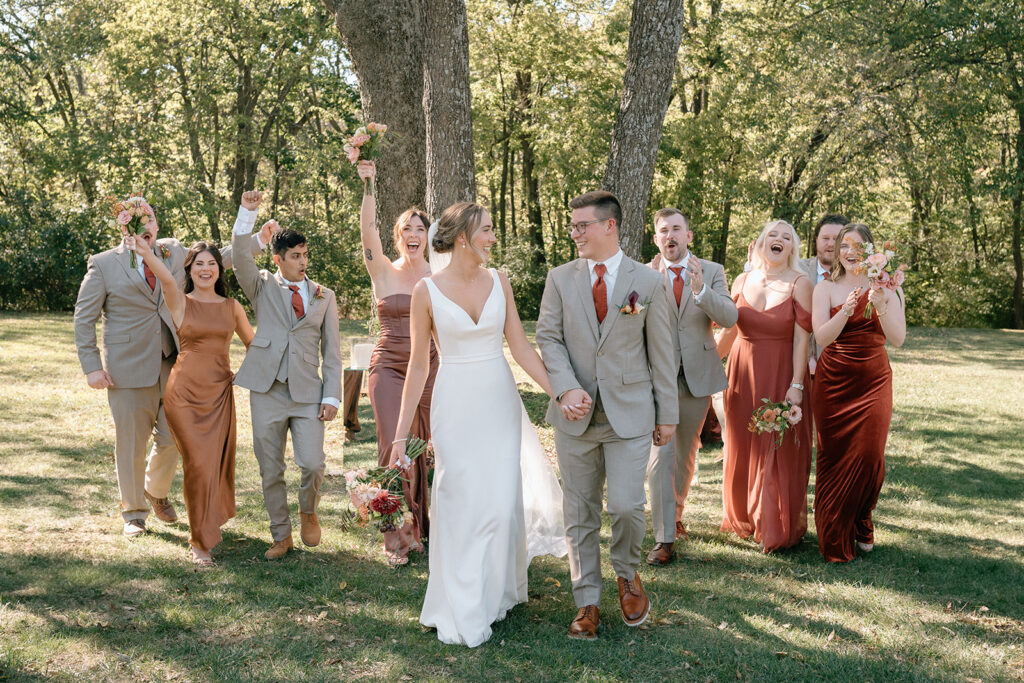 fall wedding at Gather at Red Cedar Gardens