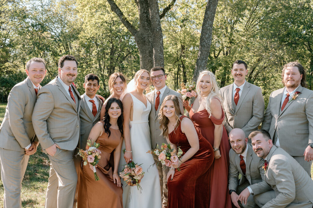 fun bridal party pictures