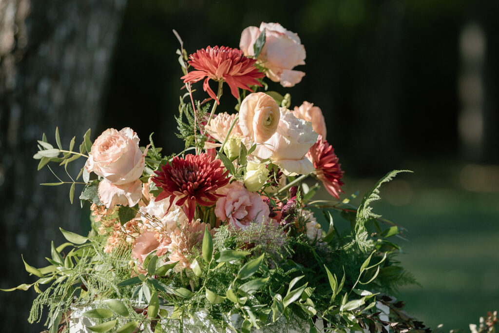 outdoor fall ceremony details