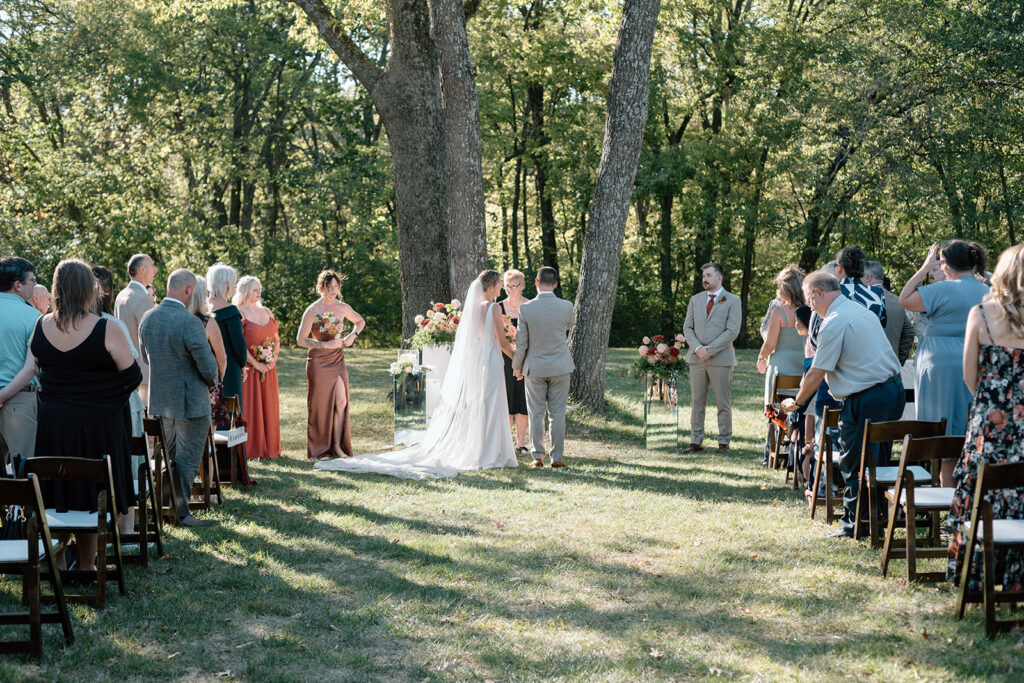 fall wedding at Gather at Red Cedar Gardens