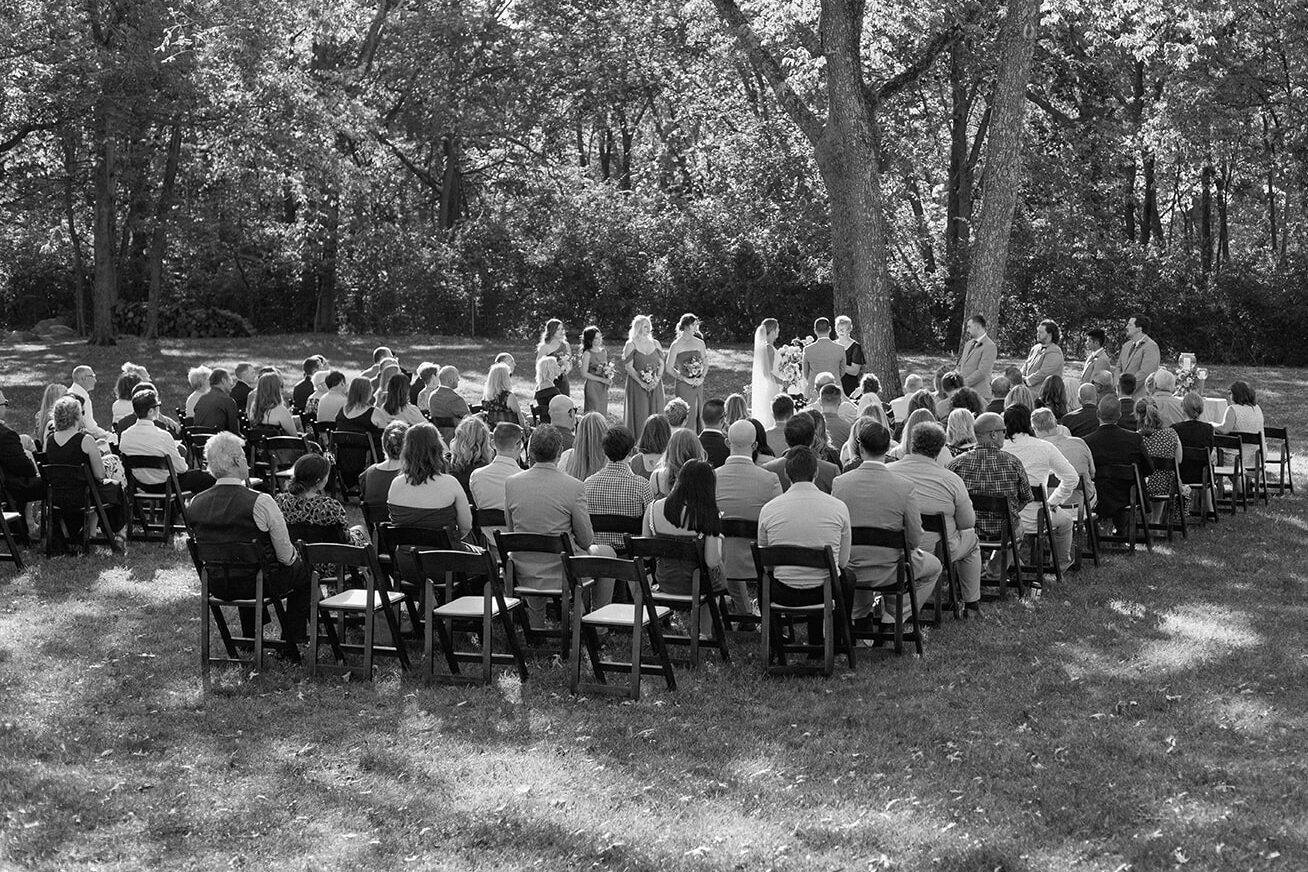 fall wedding at gather at red cedar gardens