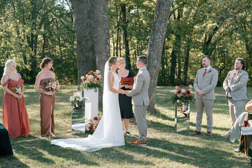 fall wedding at Gather at Red Cedar Gardens
