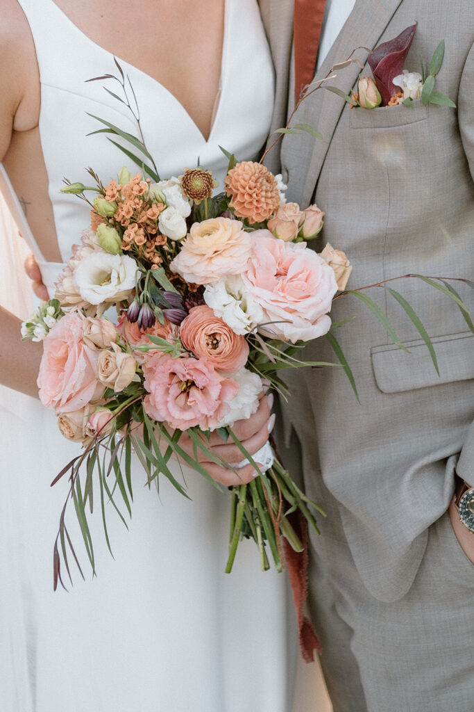 luxury bridal bouquet for fall wedding at Gather at Red Cedar Gardens