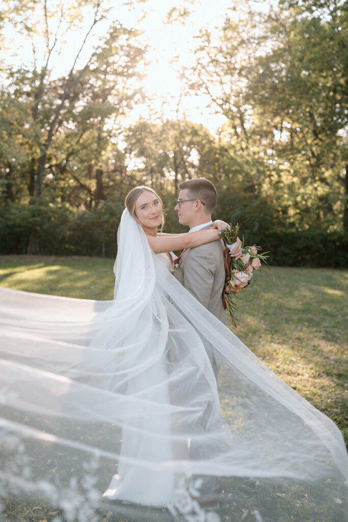 romantic couple photos bride and groom at Kansas City venue