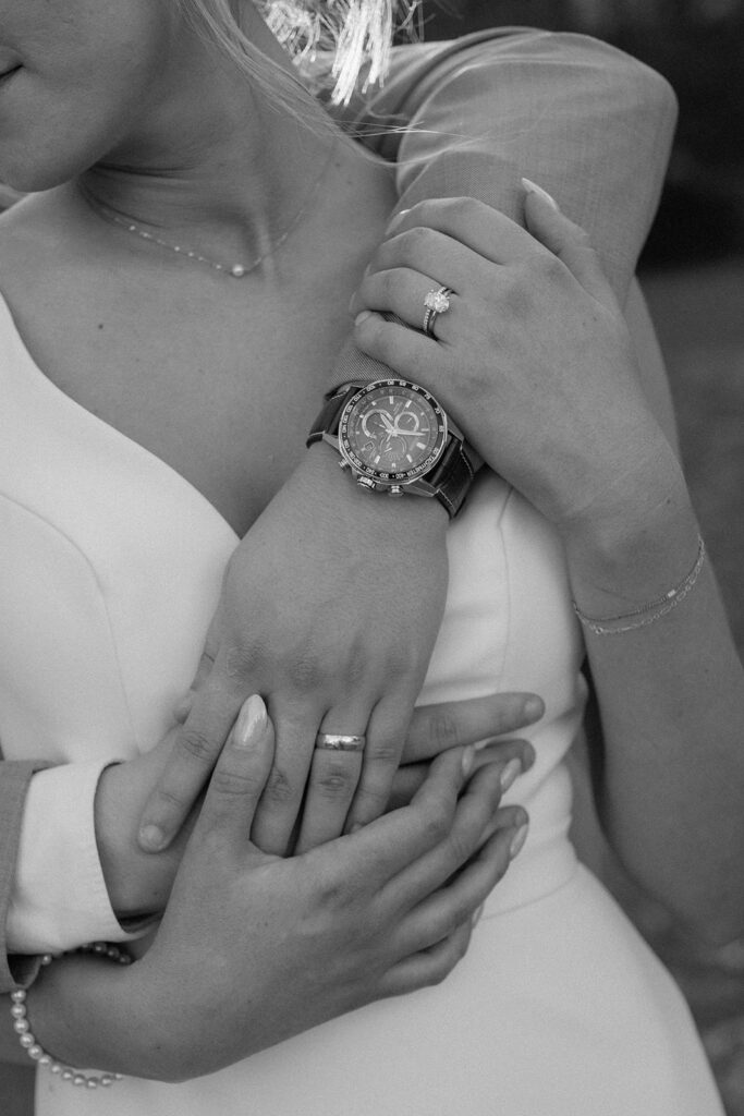 intimate bride and groom photos for wedding