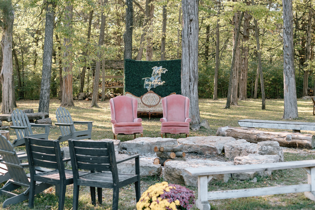 fall ceremony design for Kansas wedding
