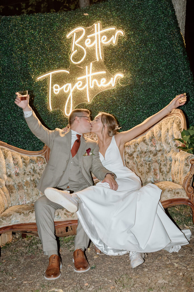 fall wedding at Gather at Red Cedar Gardens