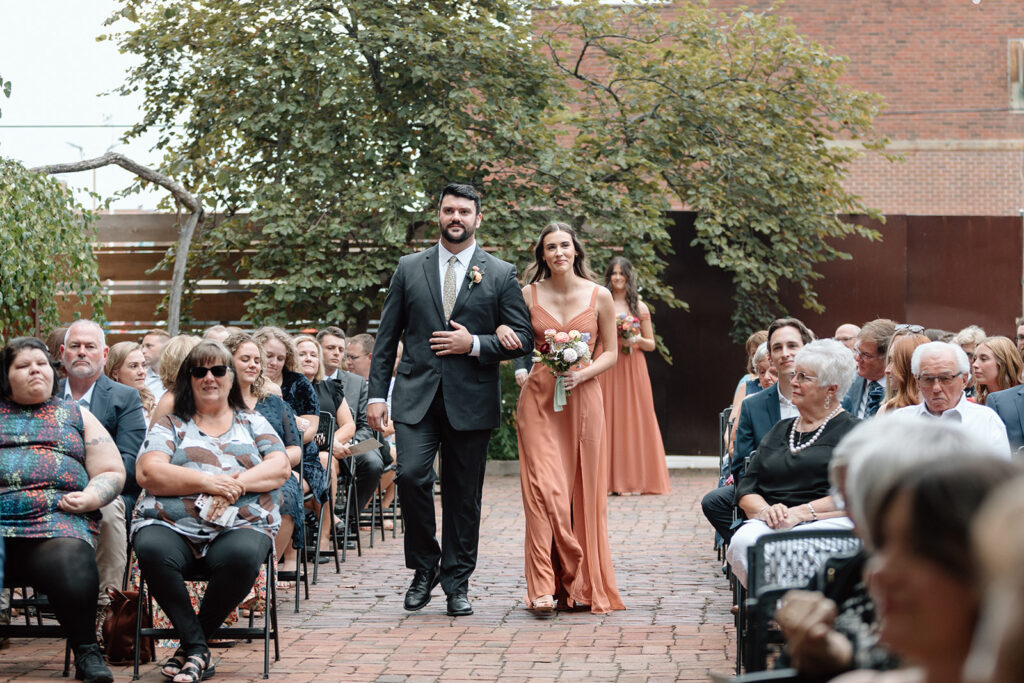 wedding ceremony in the West Bottoms KC