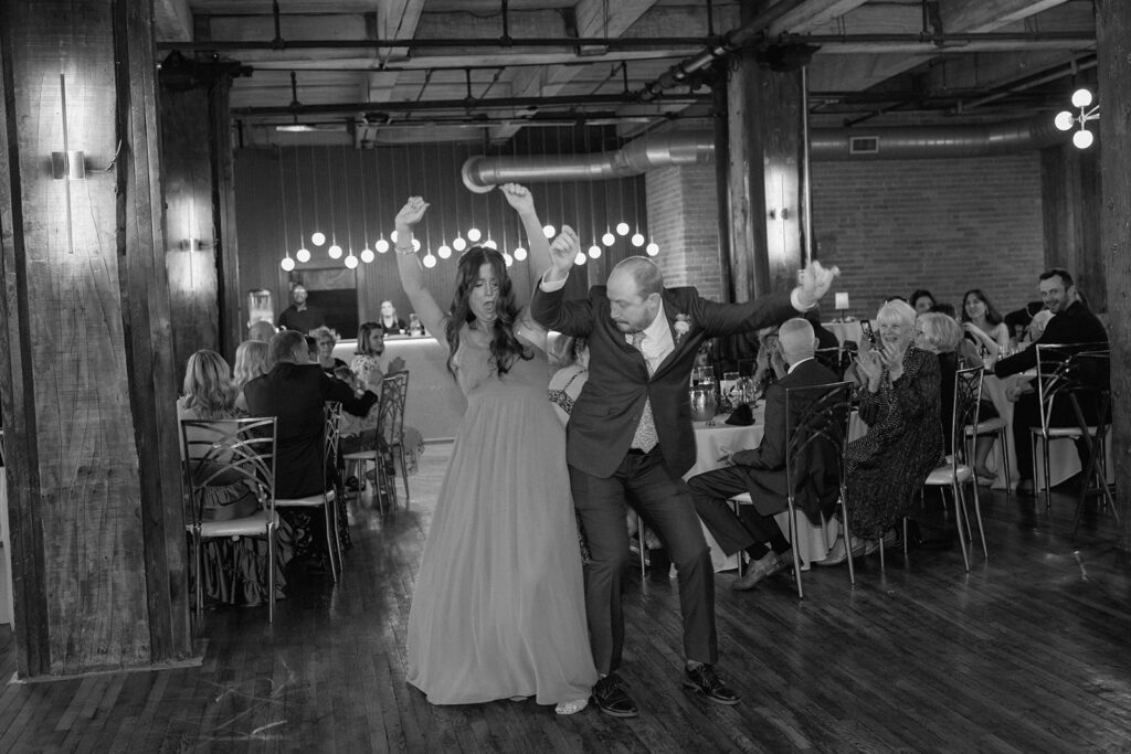 wedding party grand entrance at The Hobbs
