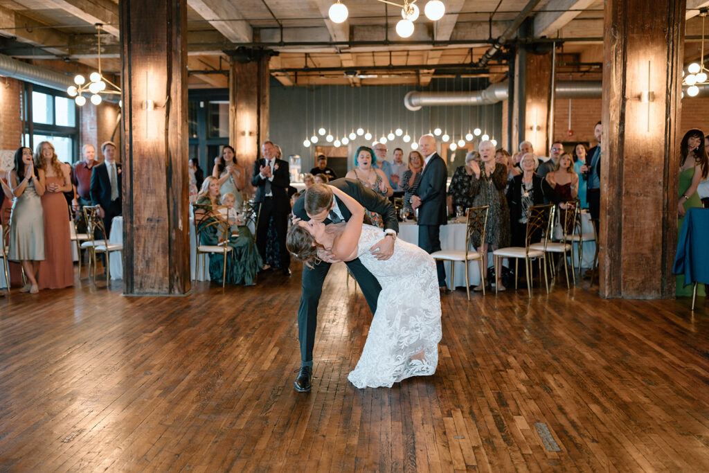 bride and groom first dance photos