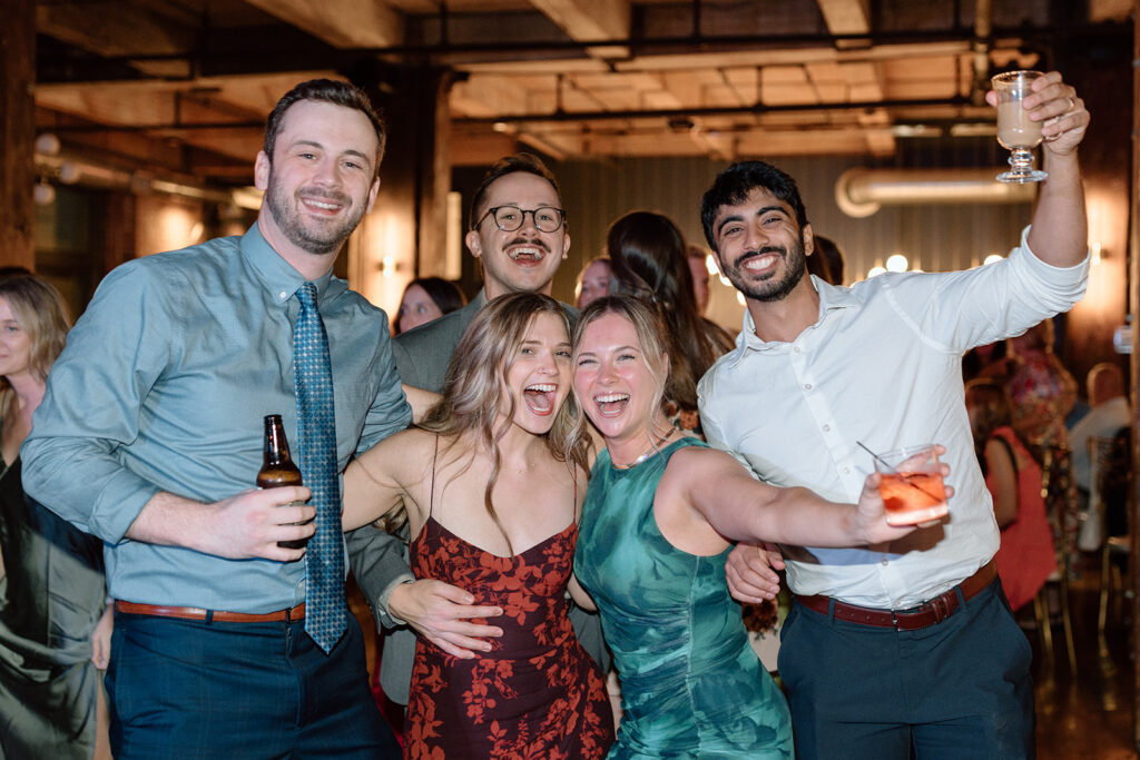 wedding guest reception photos at The Hobbs wedding venue