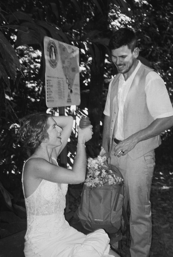 tropical elopement pictures on 35mm film